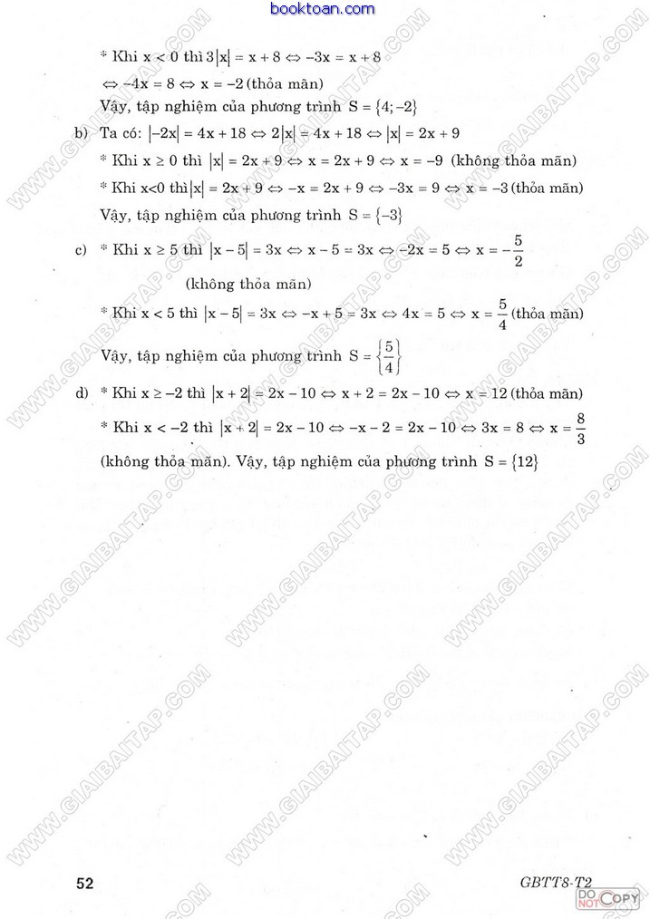 Chương IV: BẤT PHƯƠNG TRÌNH BẬC NHẤT MỘT ẨN - toán 8 tập 2 19