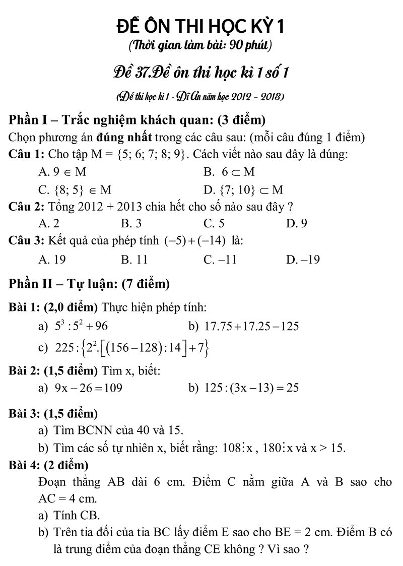 de thi hki toan 6