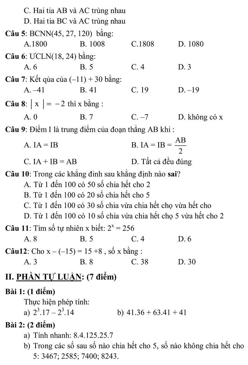 de thi hki toan 6