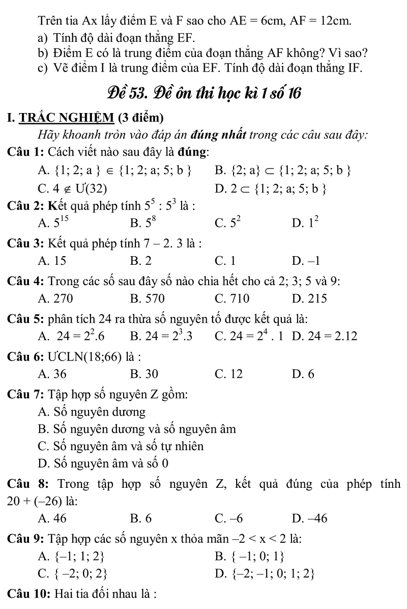 de thi hki toan 6