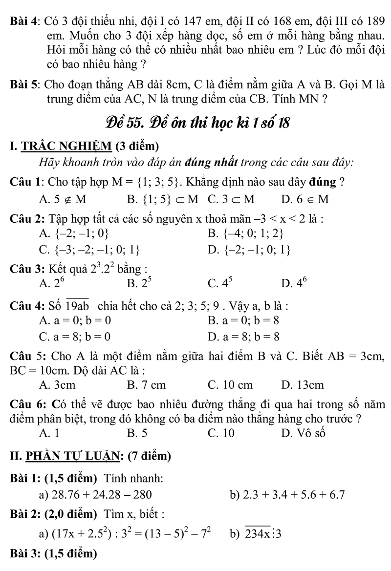 de thi hki toan 6