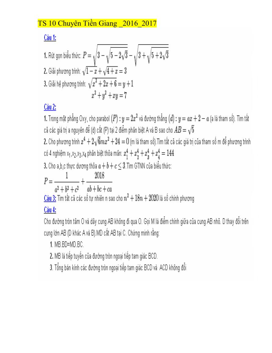 de tuyen sinh 10