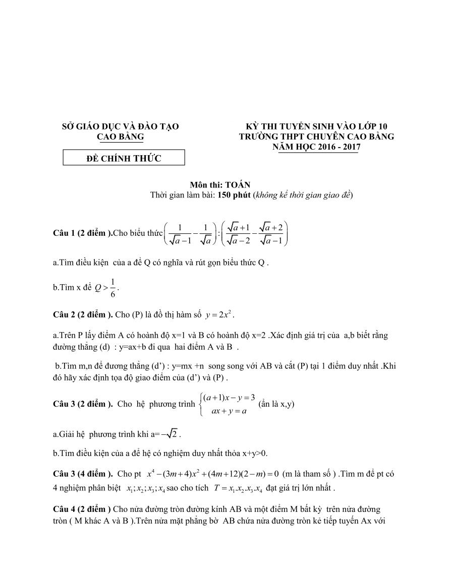 de tuyen sinh 10
