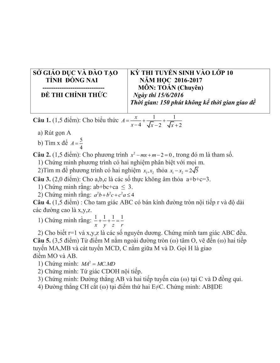 de tuyen sinh 10