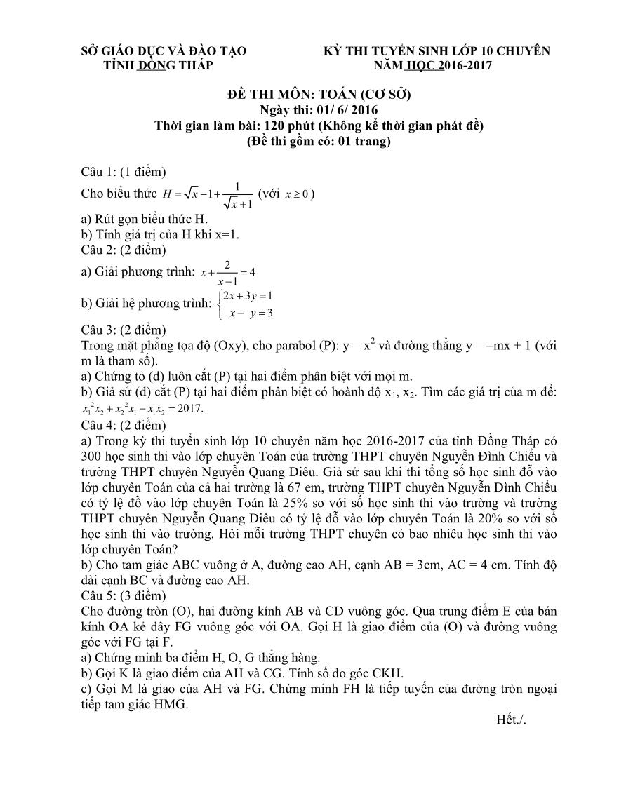de tuyen sinh 10