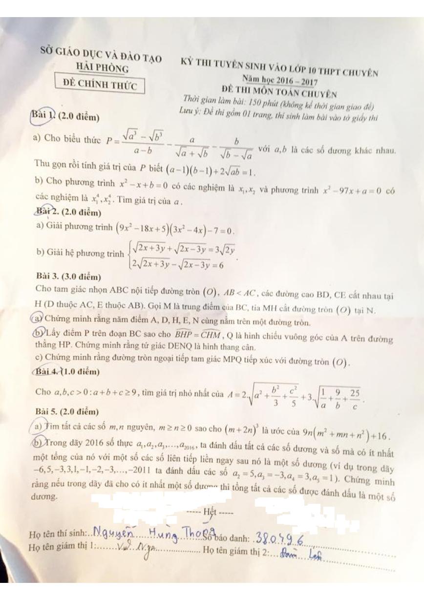 de tuyen sinh 10