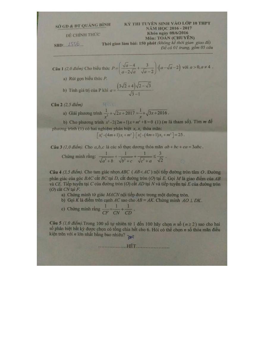 de tuyen sinh 10